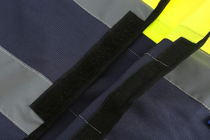 HIGH-VISIBILITY | BASIC VEST | Lemon & Black 1inch Reflective tape
