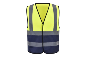 HIGH-VISIBILITY | BASIC VEST | Lemon & Black 1inch Reflective tape