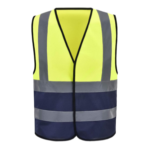HIGH-VISIBILITY | BASIC VEST | Lemon & Black 1inch Reflective tape