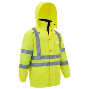 Waterproof & Snow-Proof Safety Jacket with Hood