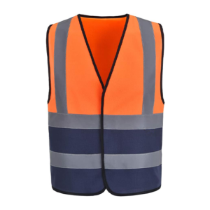 HIGH-VISIBILITY | BASIC VEST | Orange & Black 1inch Reflective tape